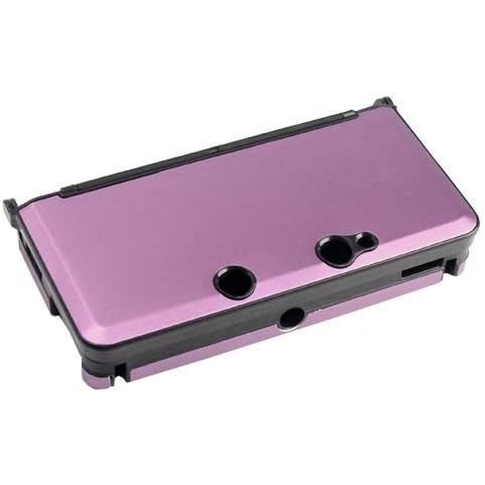 Ostent pink hard aluminum protective case for Nintendo 3DS front view