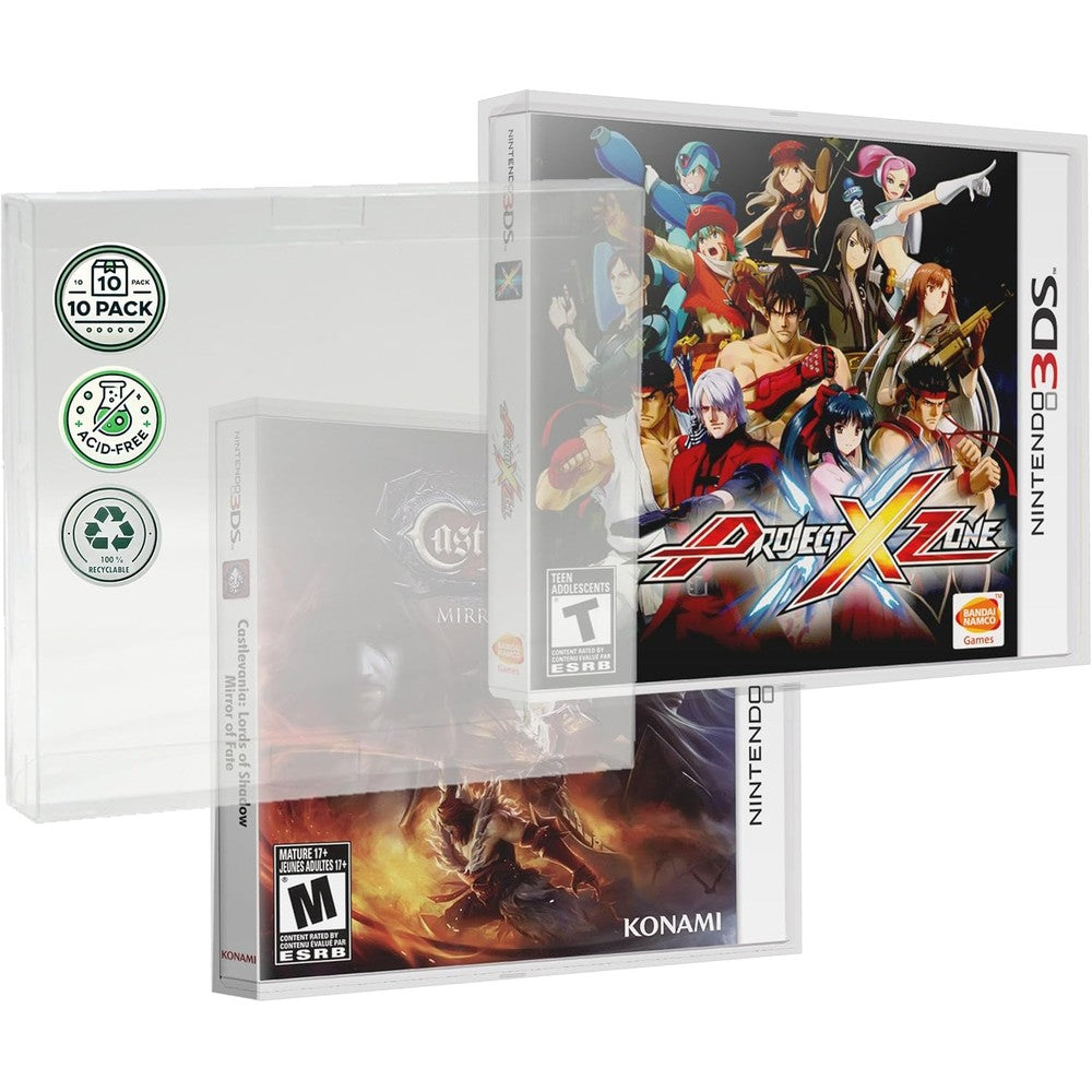 Malko 10 pack video game protector for Nintendo 3DS front view