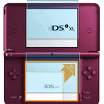 Puccy anti blue light screen protector pack front layout showing dual film contents for handheld console protection