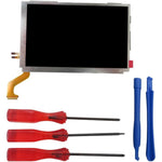 Qblahip top upper LCD screen replacement front view for Nintendo 3DS XL