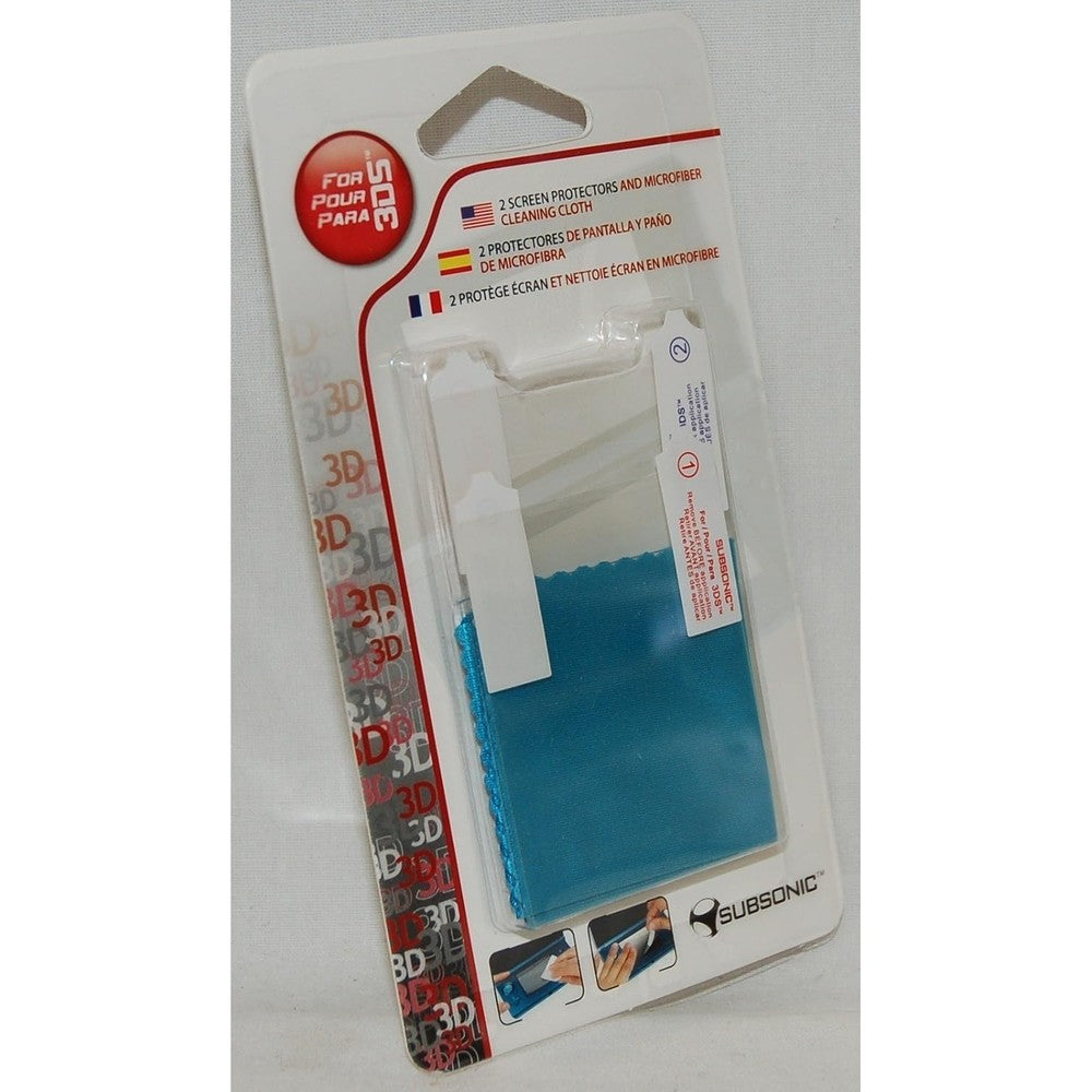 Subsonic Nintendo 3DS Screen Protector Kit retail packaging front view