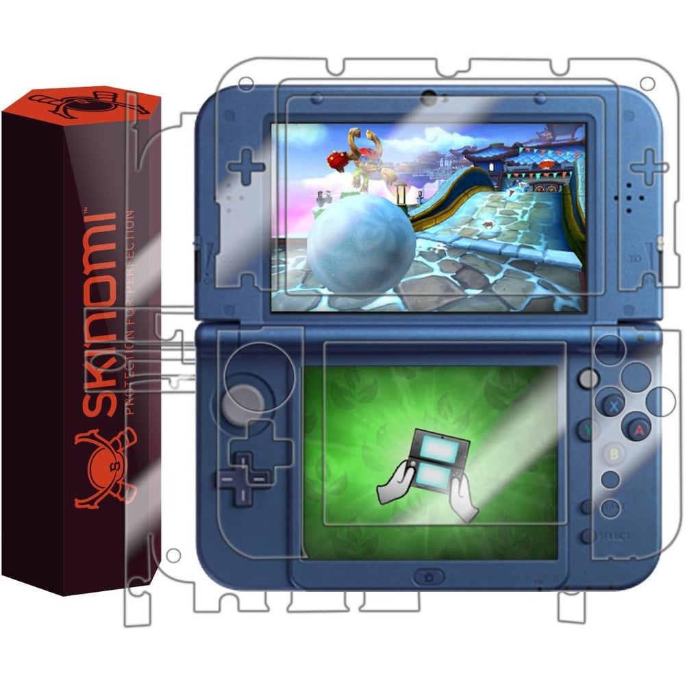 Skinomi full body skin protector kit packaging for Nintendo 3DS XL