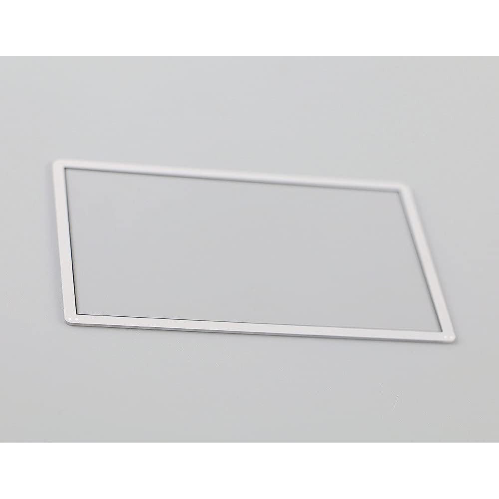 JMXLDS replacement glass top upper screen frame lens cover front view for white new 3ds console