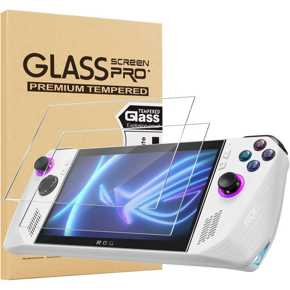 Elitegadget tempered glass screen protector two pack front view protecting handheld console display