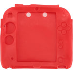 OSTENT Nintendo 2DS silicone protective cover case front view red color