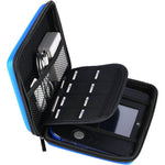Akwox carrying case for Nintendo 2DS blue front view