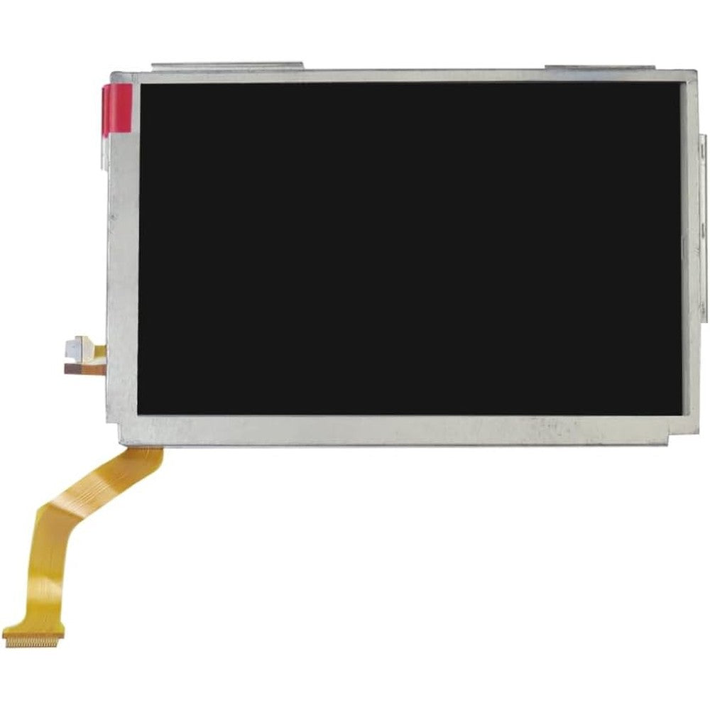 Nintendo replacement upper top LCD screen display front view showing crisp unblemished glass layout