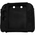 Filfeel protective case for 2DS console front view black silicone skin