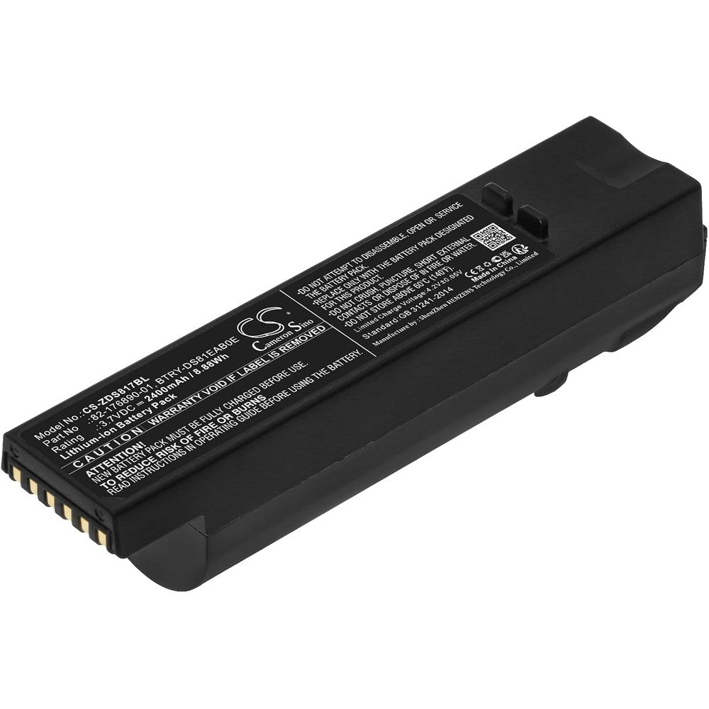 Enyuly replacement barcode scanner battery front view showing terminal contacts