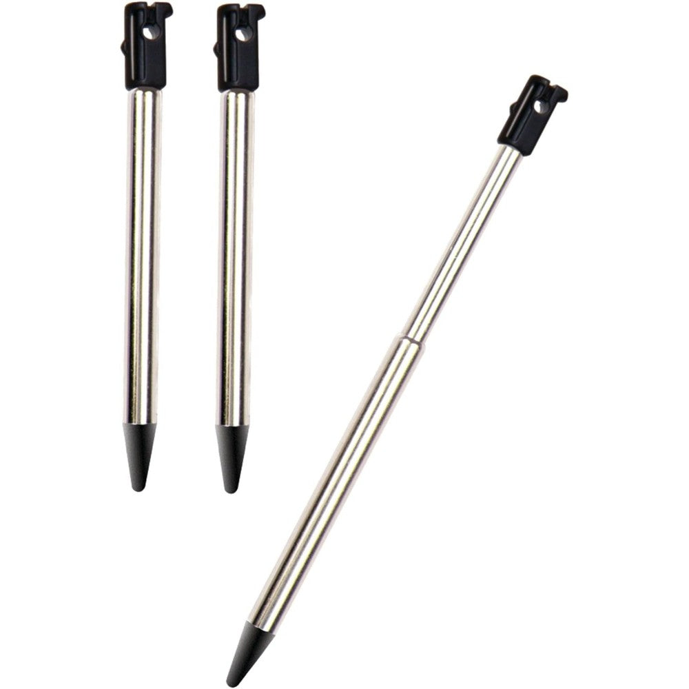 Dreamgear Three Piece Stylus Pack for Nintendo 3DS front view authentic gaming accessories
