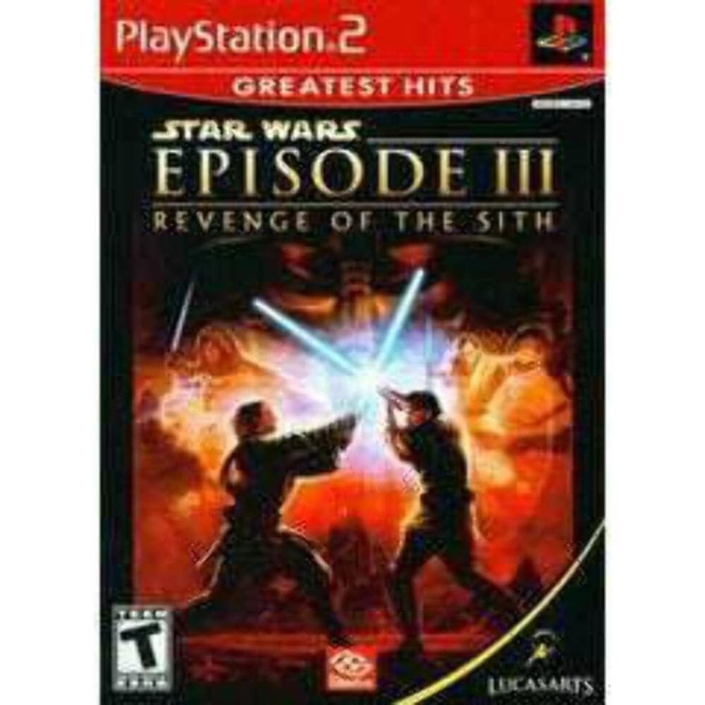 LucasArts Star Wars Episode III Revenge of the Sith PS2 game front cover art
