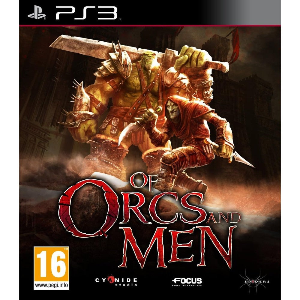 Of Orcs and Men video game front cover art