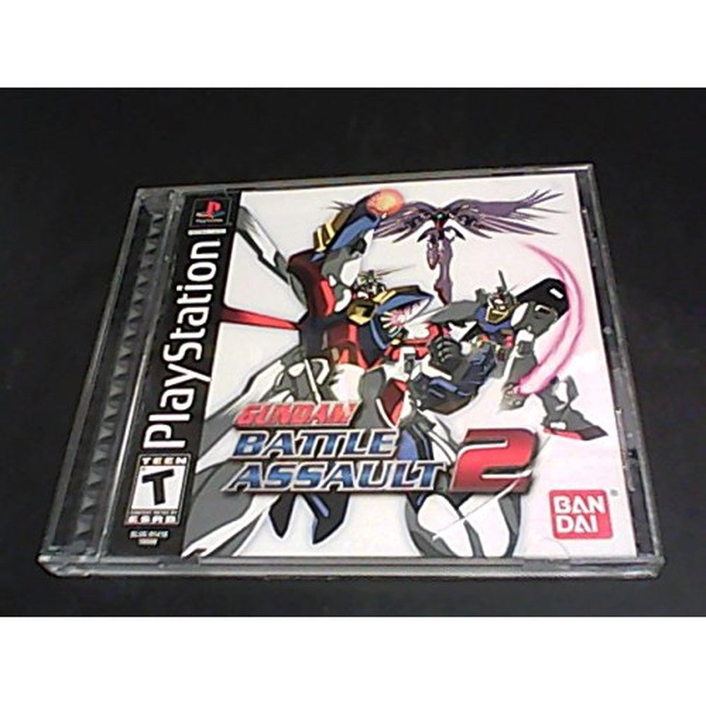 Bandai Namco Gundam Battle Assault 2 game disc and case front view.