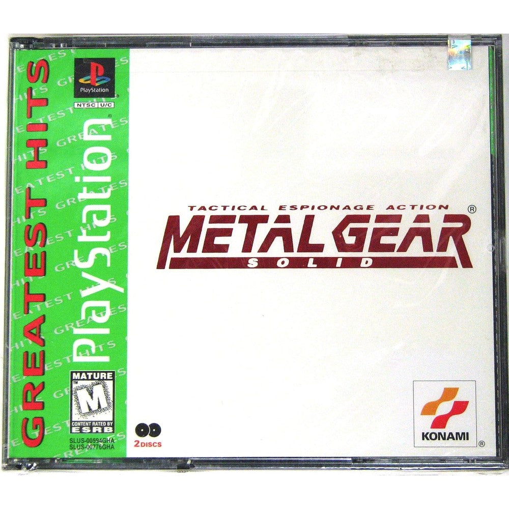 Cemoy Metal Gear Solid Greatest Hits PlayStation 1 front view