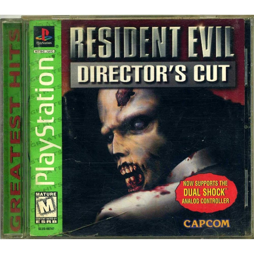 Capcom Resident Evil Director's Cut PlayStation 1 front cover art