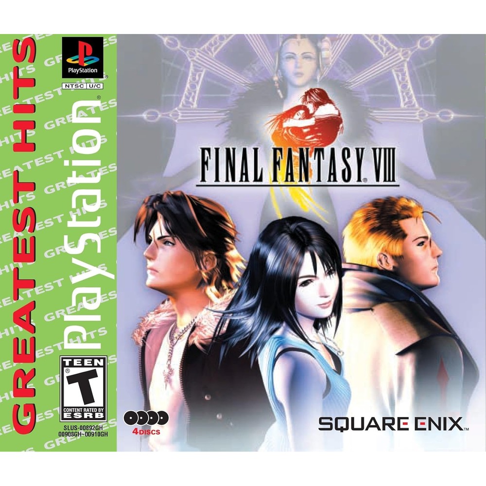 Electronic Arts Final Fantasy VIII PlayStation game front box art