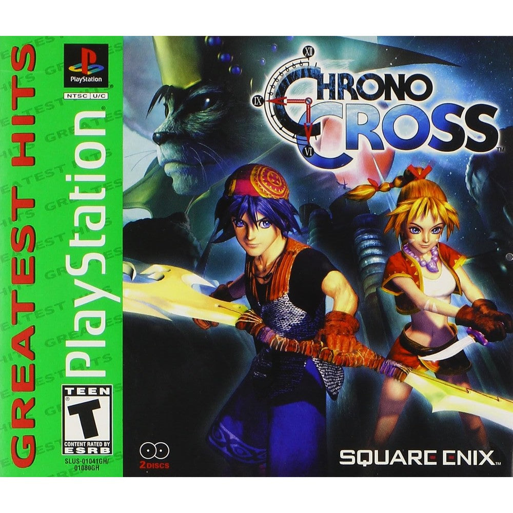 Square Enix Chrono Cross PlayStation front view game cover