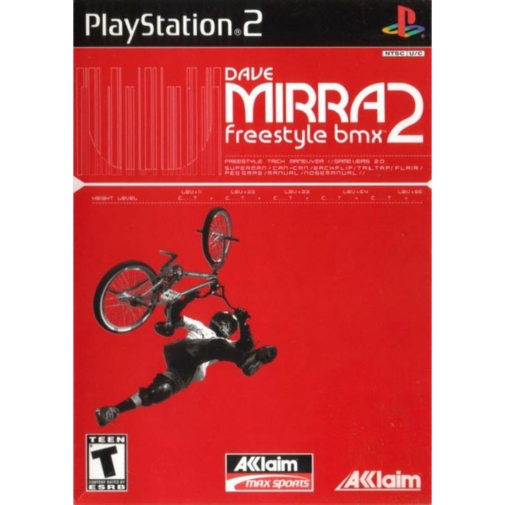 Acclaim Dave Mirra 2 Freestyle BMX PlayStation 2 front cover art