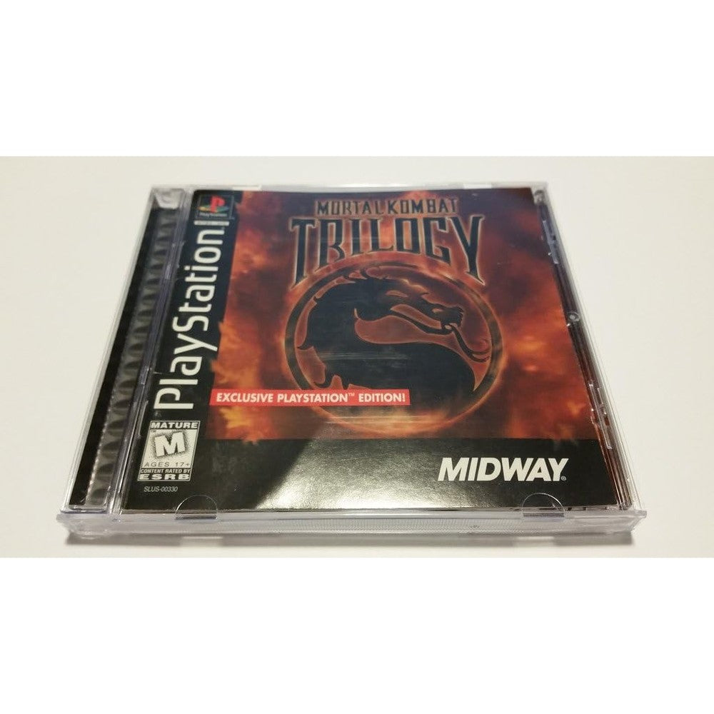 Midway Mortal Kombat Trilogy PS1 Greatest Hits front cover art