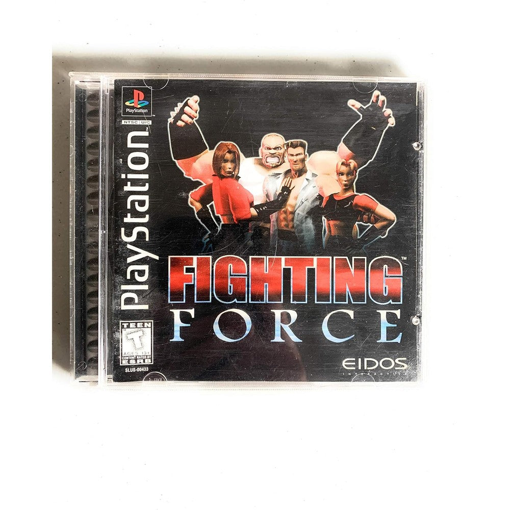 Square Enix Fighting Force PlayStation game cover front view