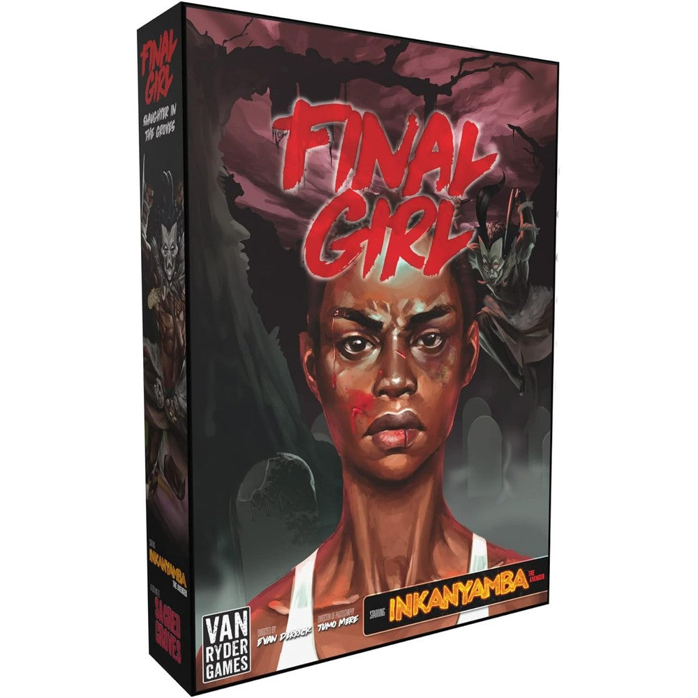 Van Ryder Games Final Girl Slaughter in the Groves box front view horror board game
