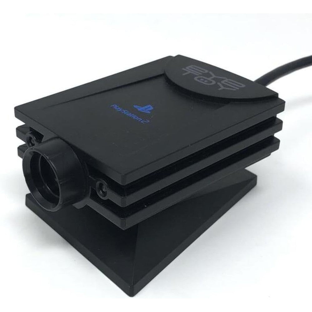 RBRASPE Eye Toy USB Camera for PlayStation 2 front view showing black adjustable lens body