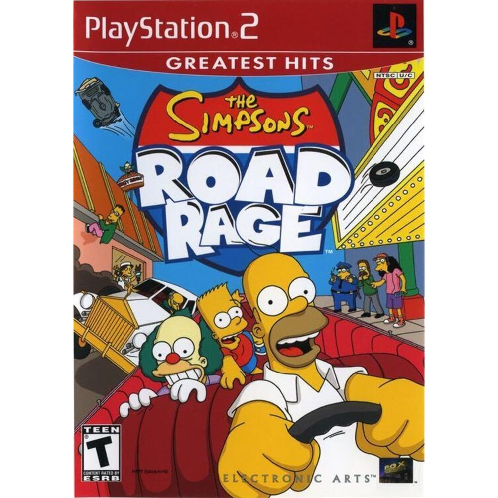Electronic Arts The Simpsons Road Rage PlayStation 2 front cover case art