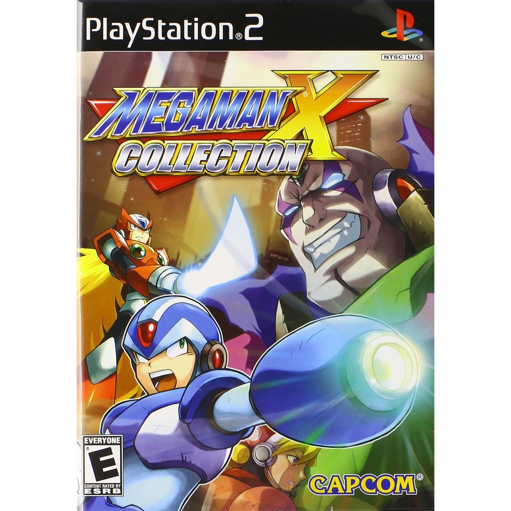 Capcom Mega Man X Collection PS2 front cover art