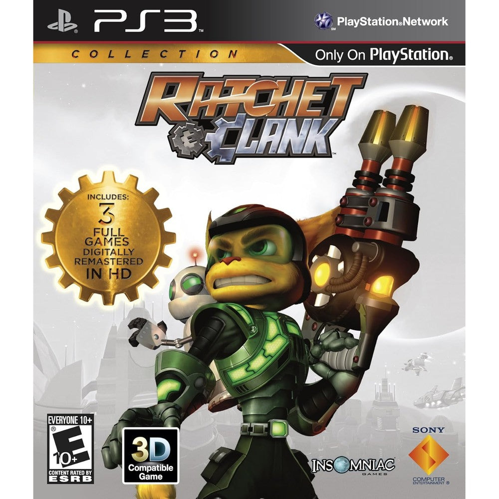 Sony Ratchet and Clank Collection PlayStation 3 front cover view showing main characters.