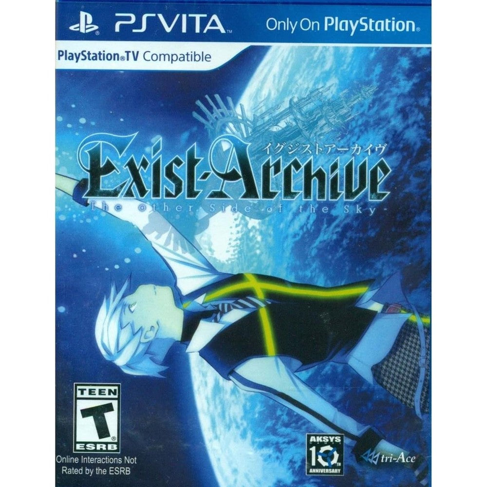 Aksys Games Exist Archive The Other Side of the Sky PlayStation Vita physical copy front view featuring anime characters over a blue sky background.