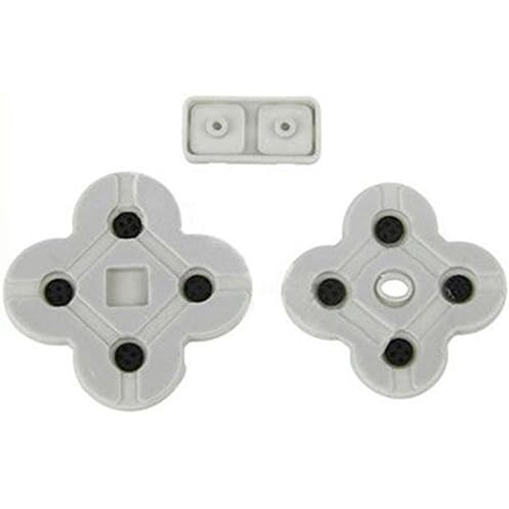 RuiLing replacement conductive rubber button pads front view for Nintendo DS Lite repair.