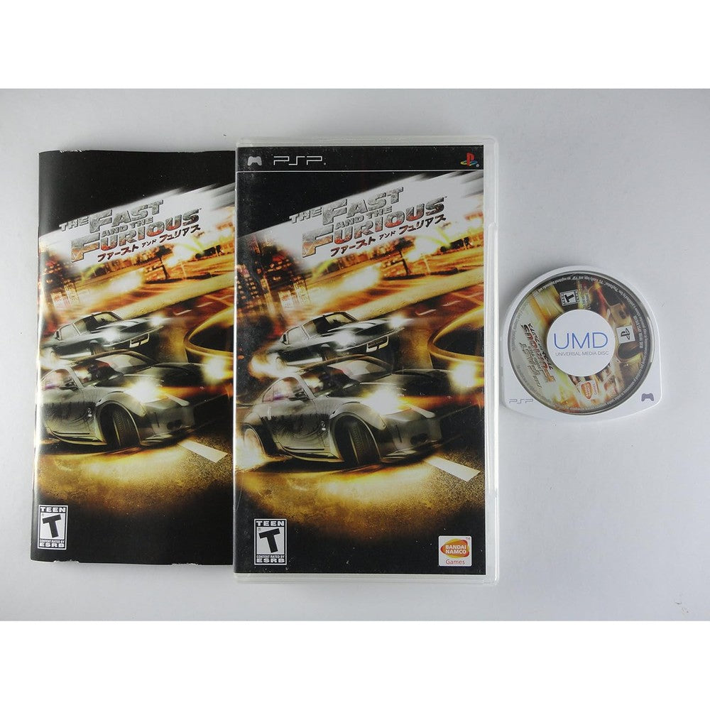 Bandai Entertainment The Fast and the Furious Sony PSP front view box art