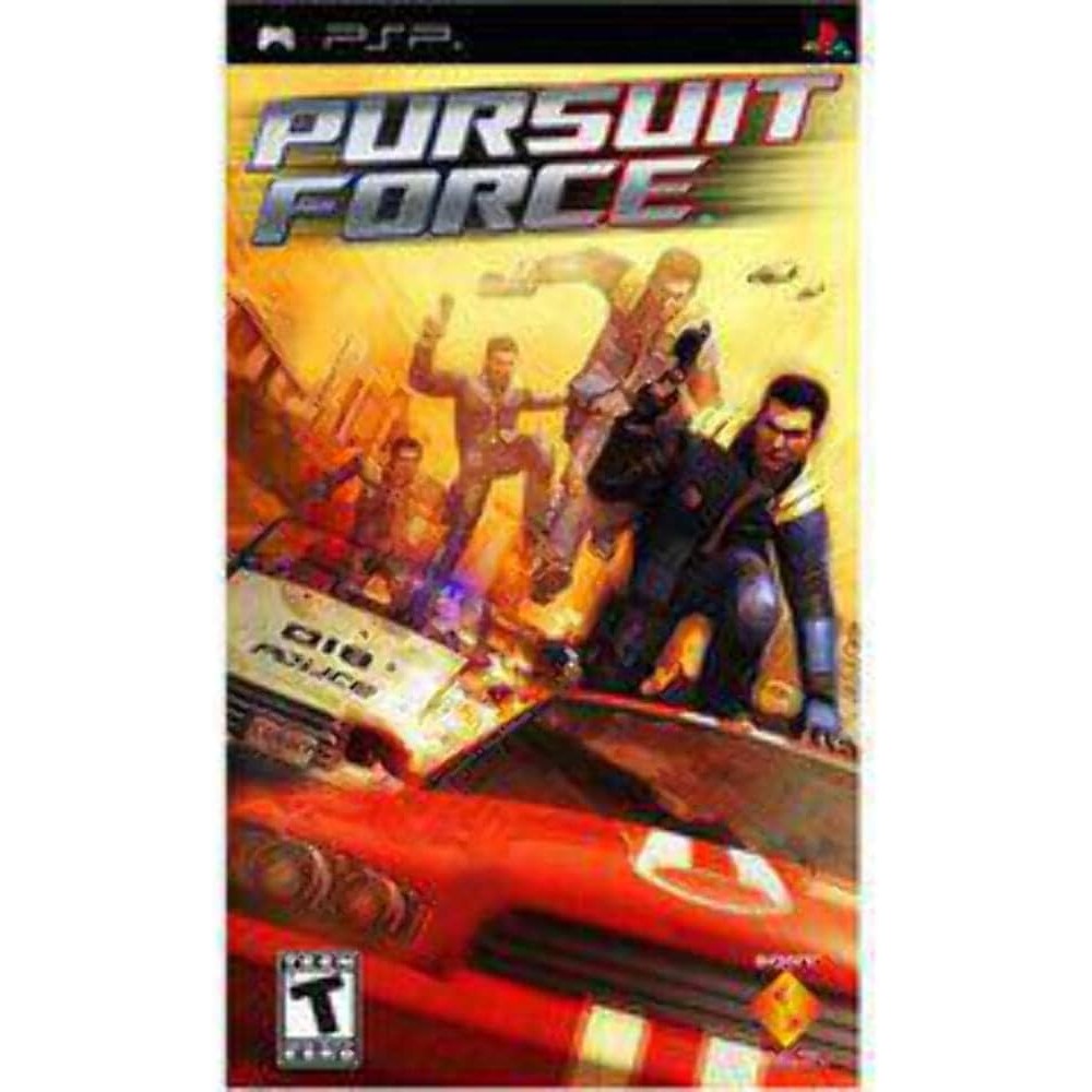 Playstation Pursuit Force Sony PSP game case front view action video game