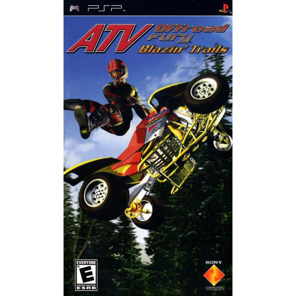 Playstation ATV Offroad Fury Blazin Trails front cover art for Sony PSP