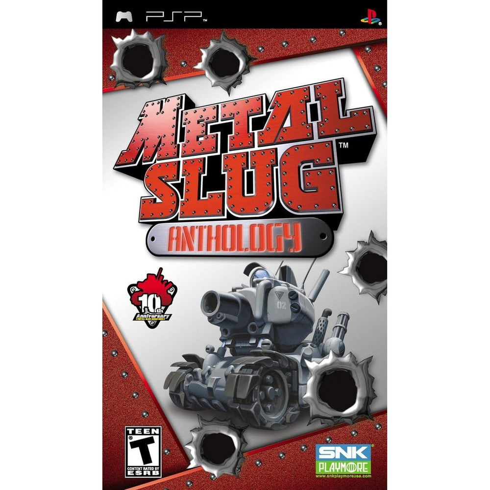 SNK Metal Slug Anthology Sony PSP front cover art retro video game