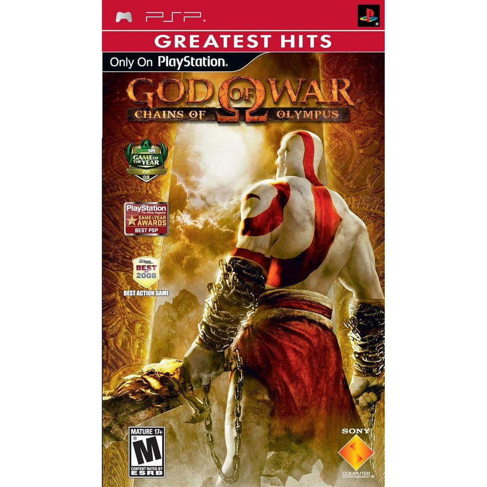 MrCubeRetro God of War Chains of Olympus Sony PSP front view