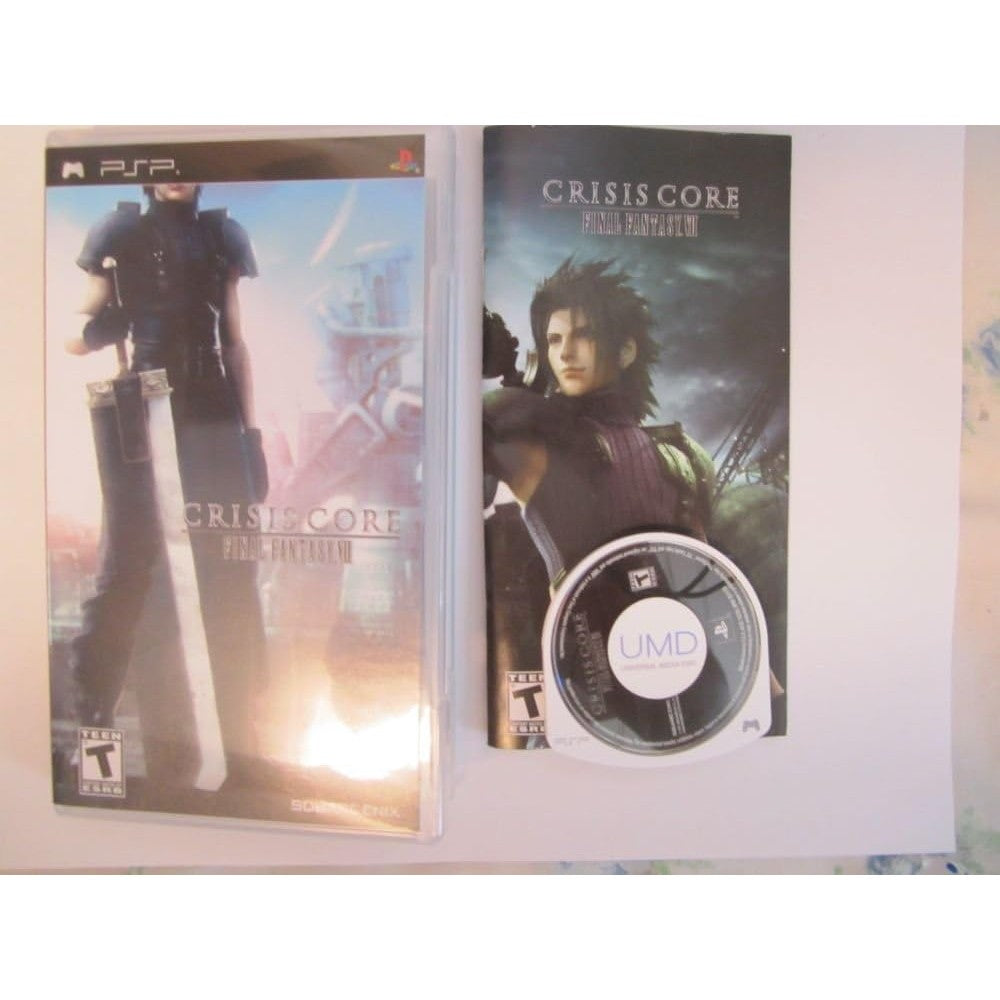 Square Enix Crisis Core Final Fantasy VII PSP game front view