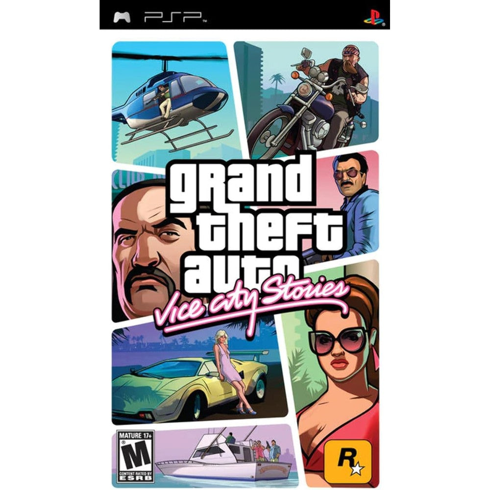 Rockstar Games Grand Theft Auto Vice City Stories Sony PSP front cover art