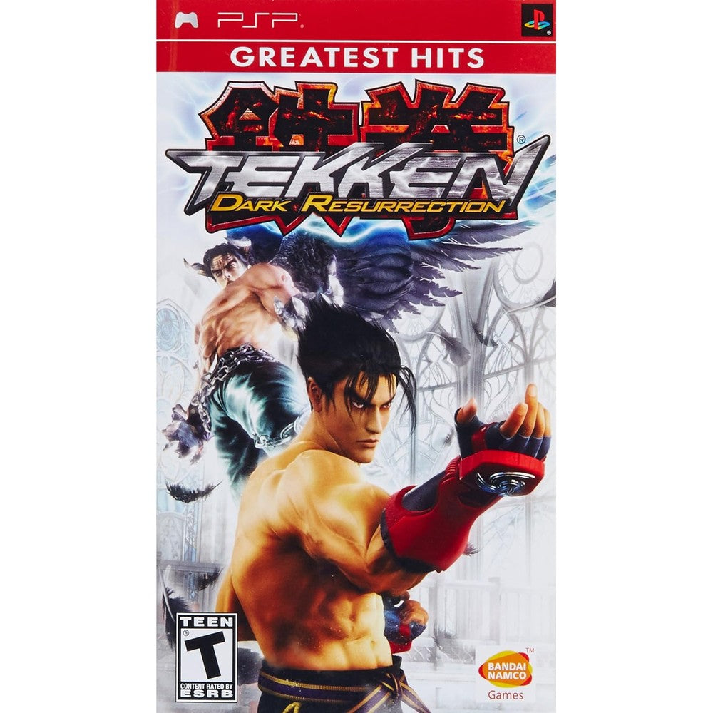 Bandai Tekken Dark Resurrection PSP game front box art