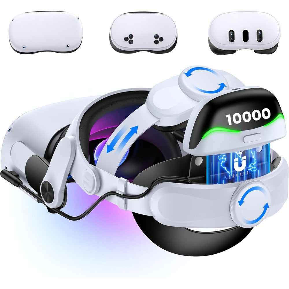 Kawaye battery head strap for Meta Quest 3 and 2 front view