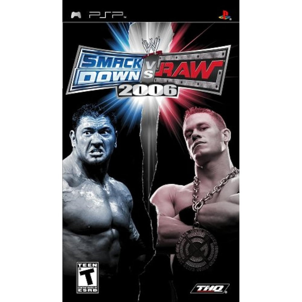 THQ WWE SmackDown! Vs. Raw 2006 PSP front cover art