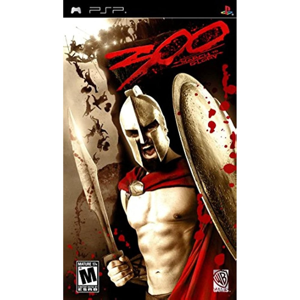 Warner Bros 300 March To Glory PSP game front view