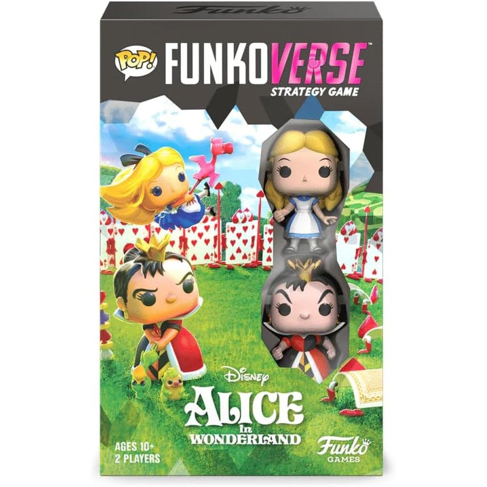 Funko Games Funkoverse Alice in Wonderland 100 2-Pack box front view.