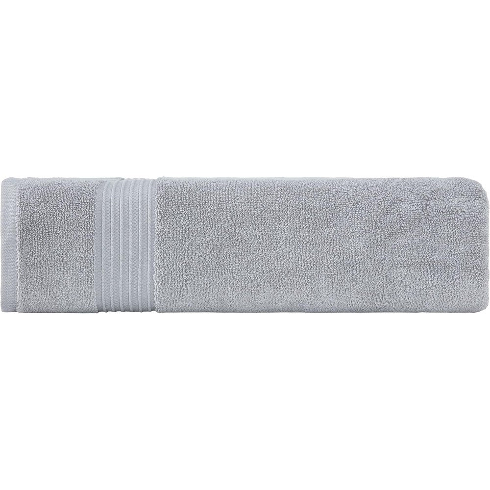 Milara Luxurious Extra Large Bath Sheet silver gray front view