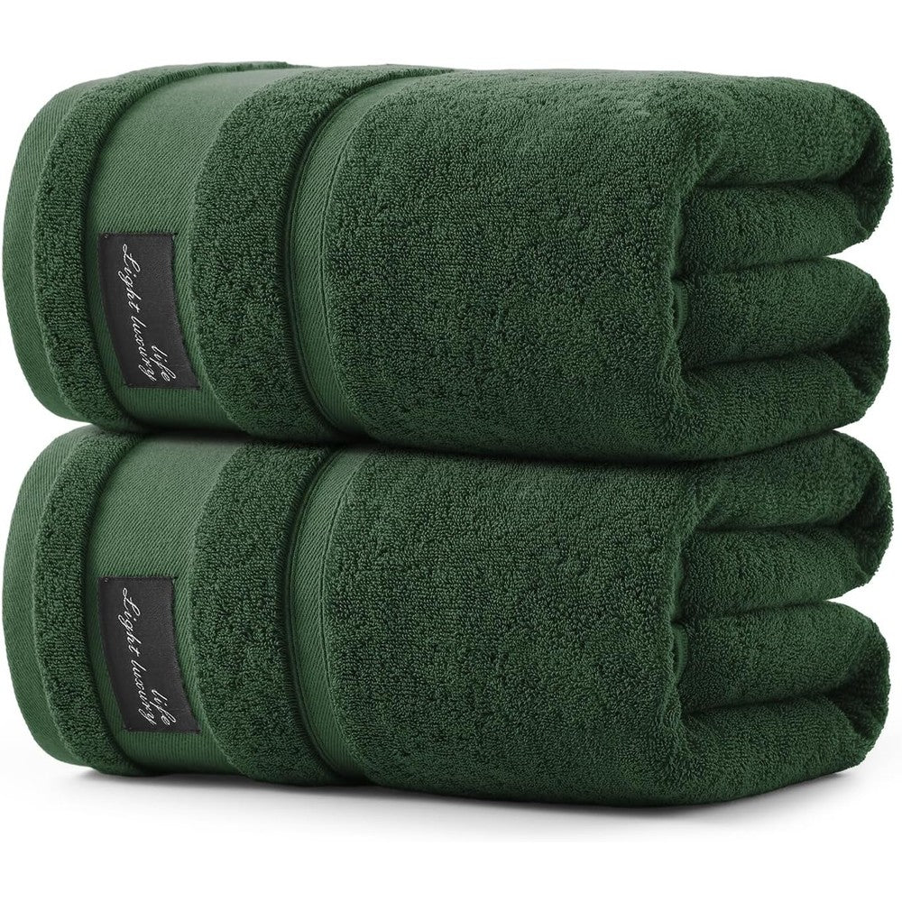 Redkiss luxury green bath towel set front view