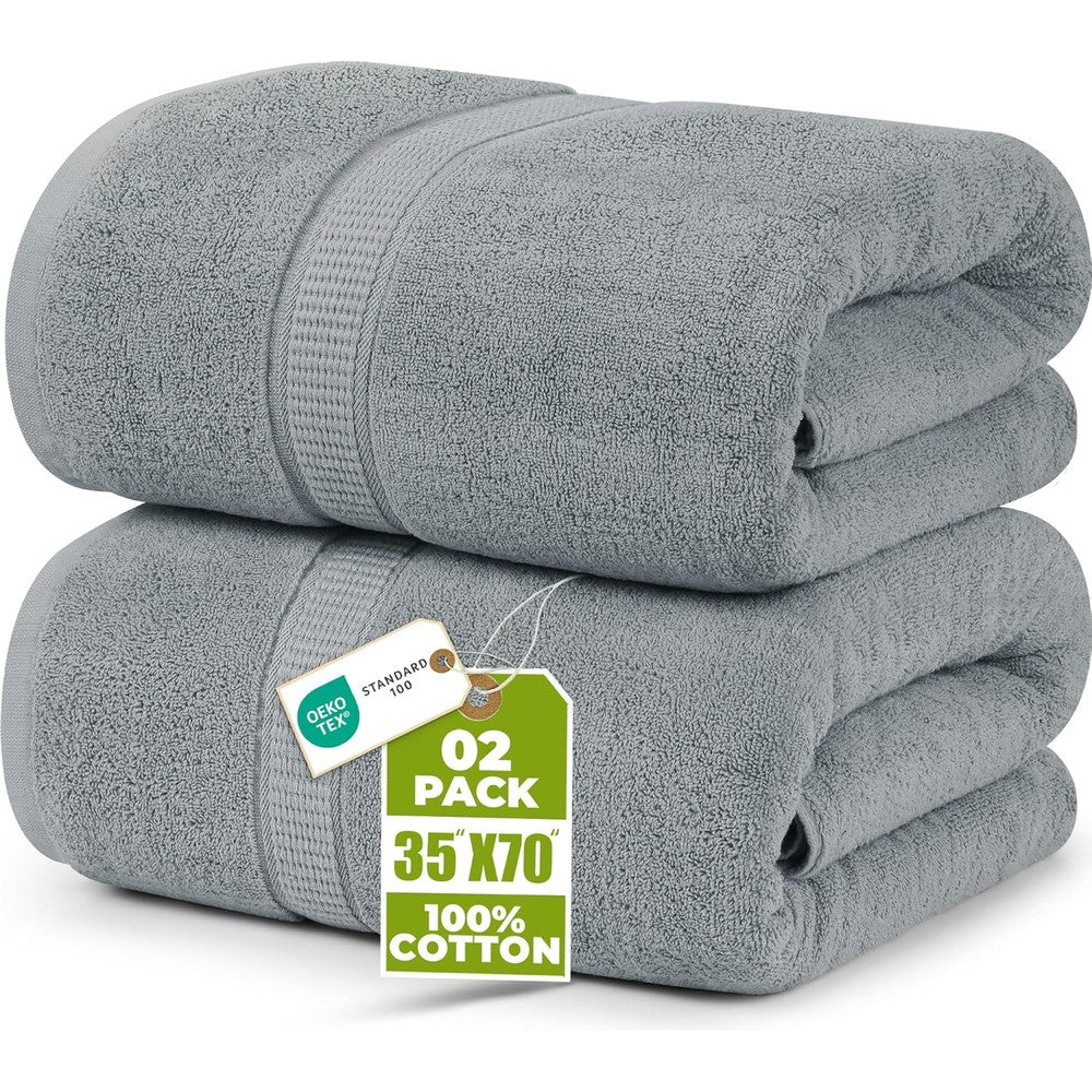 Utopia Towels Luxurious Jumbo Bath Sheet set front view