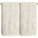 Artoid Mode 3D rabbit jacquard hand towels front view