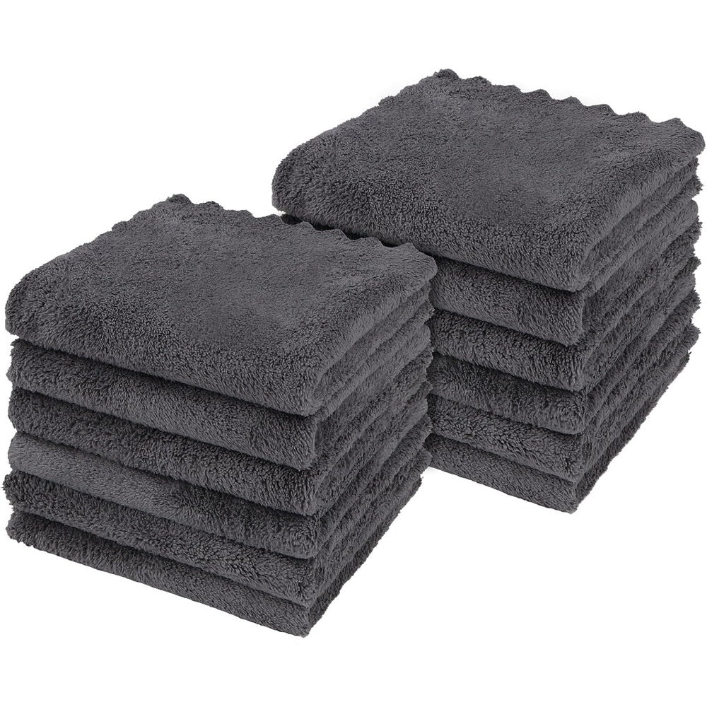 Orighty ultra soft microfiber washcloths 12 pack front view