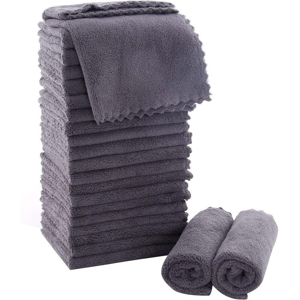 Moonqueen ultra soft coral velvet washcloths set front view