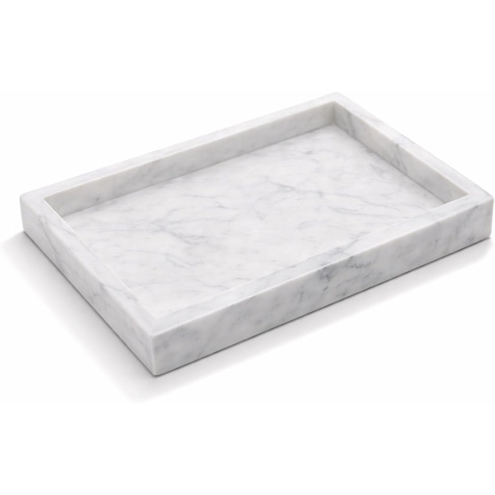 KC Kullicraft natural white marble tray front view